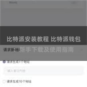 比特派安装教程 比特派钱包：新手下载及使用指南