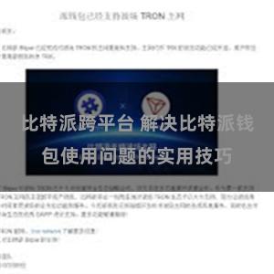 比特派跨平台 解决比特派钱包使用问题的实用技巧