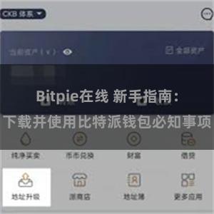 Bitpie在线 新手指南：下载并使用比特派钱包必知事项