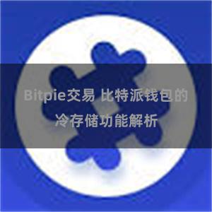 Bitpie交易 比特派钱包的冷存储功能解析